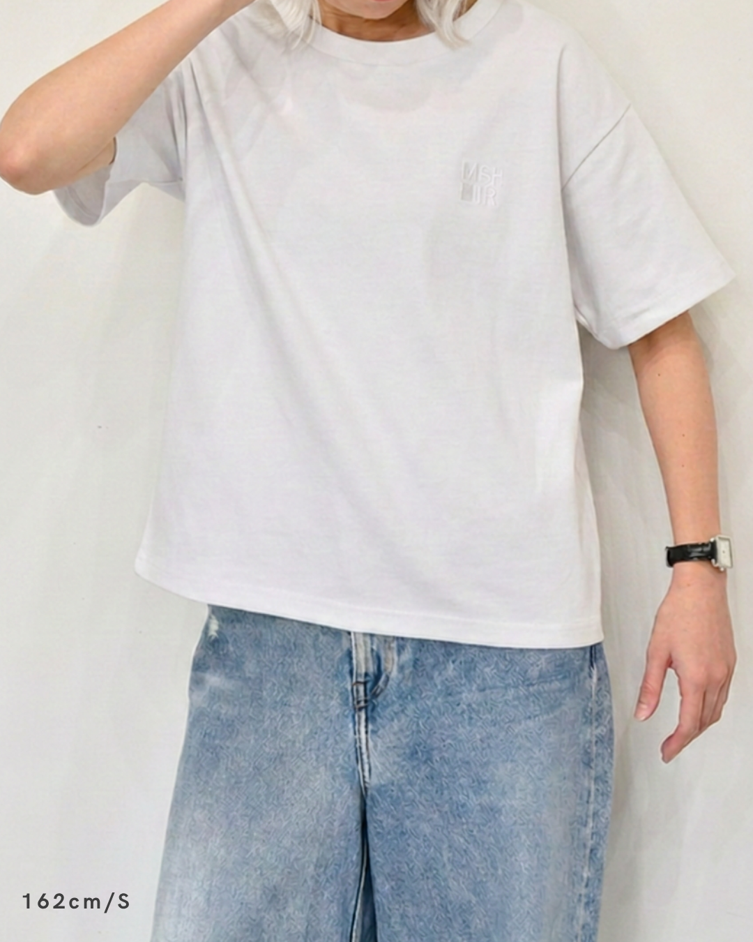 ミニマルロゴTシャツ【WHITE】