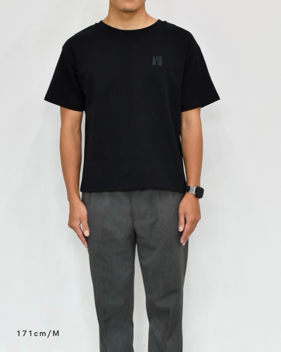 ミニマルロゴTシャツ【BLACK】