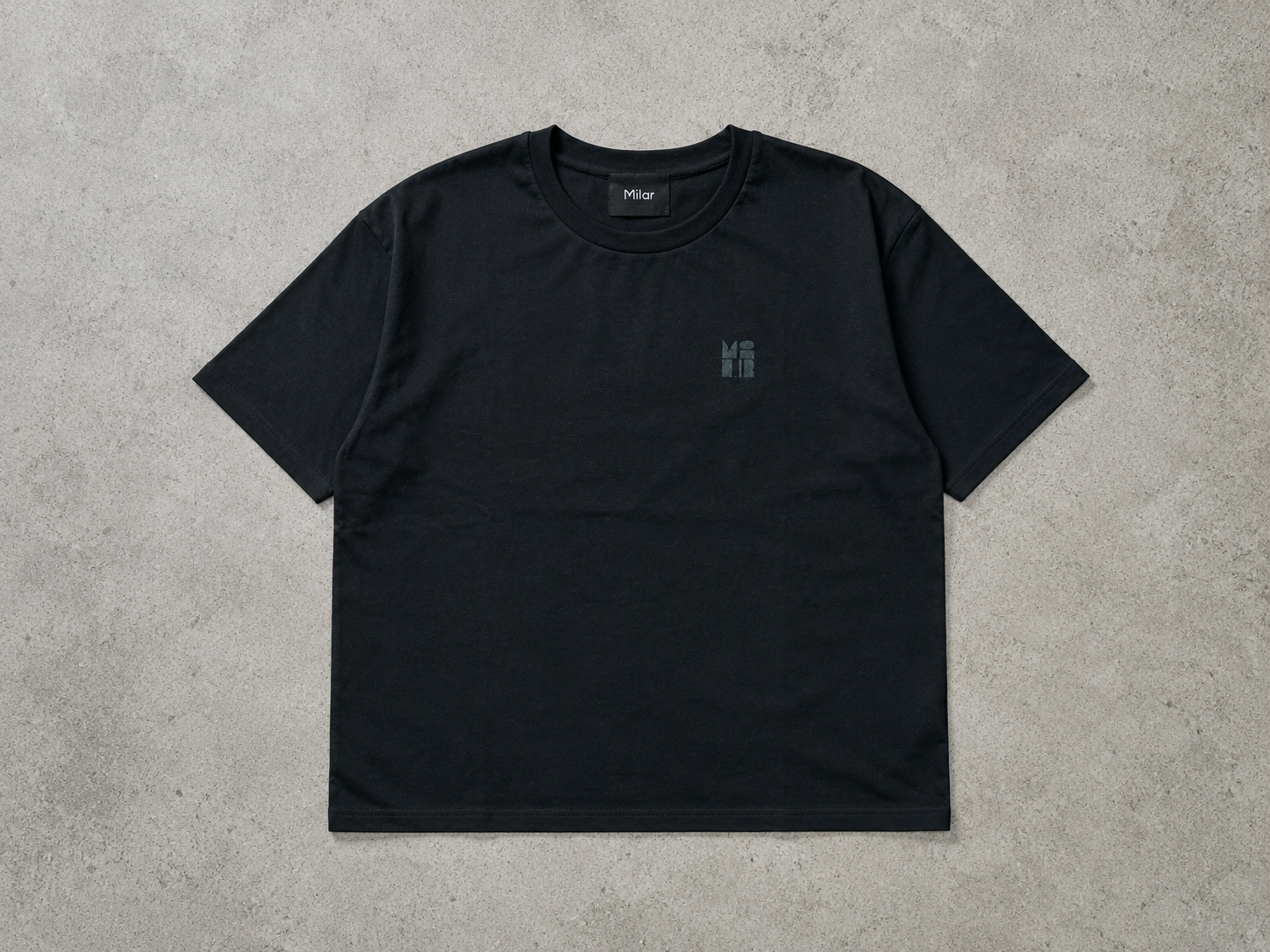 ミニマルロゴTシャツ【BLACK】